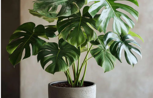 Monstera (มอนสเตอร่า) ต้นไม้ฟอกอากาศ พร้อมกระถาง