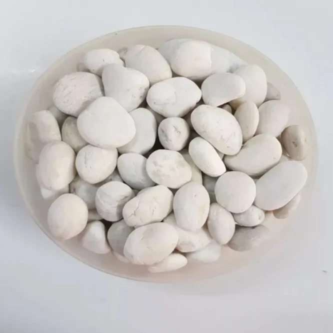 หินกรวดแกลบขาวหินโรยหน้ากระถางต้นไม้ size M 2-3 cm. 500 กรัม